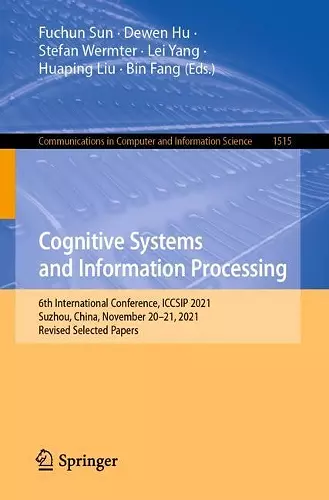 Cognitive Systems and Information Processing cover