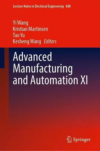 Advanced Manufacturing and Automation XI cover