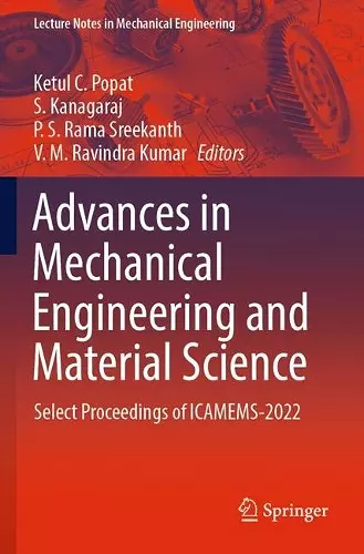 Advances in Mechanical Engineering and Material Science cover