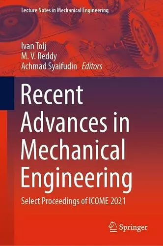 Recent Advances in Mechanical Engineering cover