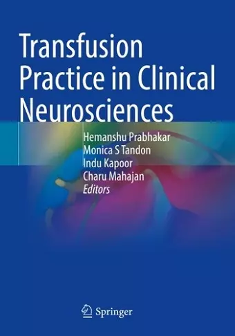 Transfusion Practice in Clinical Neurosciences cover