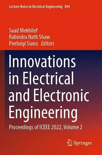 Innovations in Electrical and Electronic Engineering cover