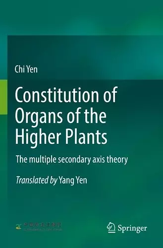 Constitution of Organs of the Higher Plants cover