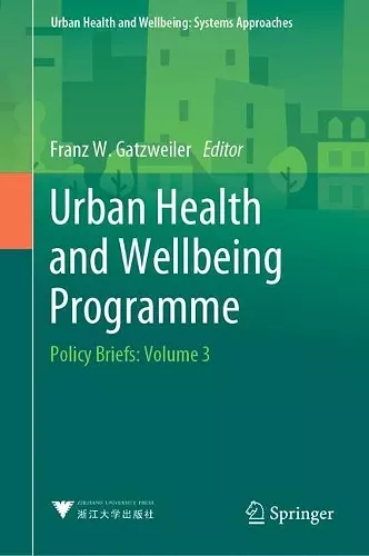 Urban Health and Wellbeing Programme cover