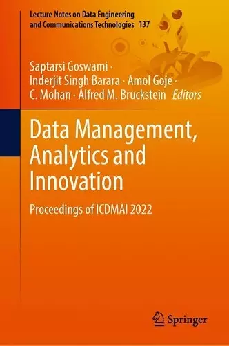 Data Management, Analytics and Innovation cover