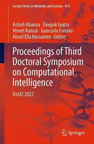 Proceedings of Third Doctoral Symposium on Computational Intelligence cover