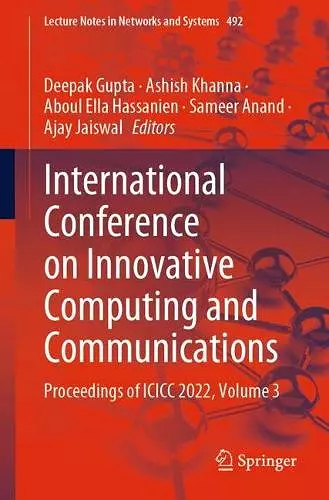 International Conference on Innovative Computing and Communications cover