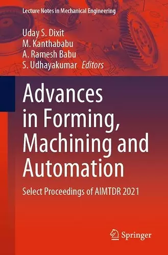 Advances in Forming, Machining and Automation cover