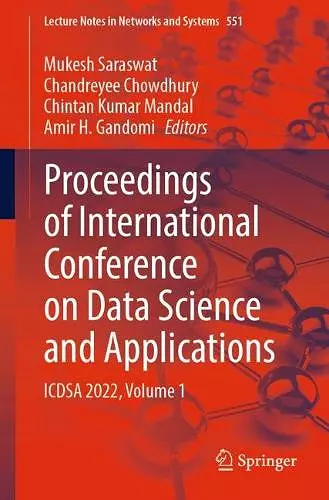 Proceedings of International Conference on Data Science and Applications cover