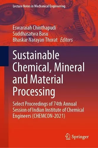 Sustainable Chemical, Mineral and Material Processing cover