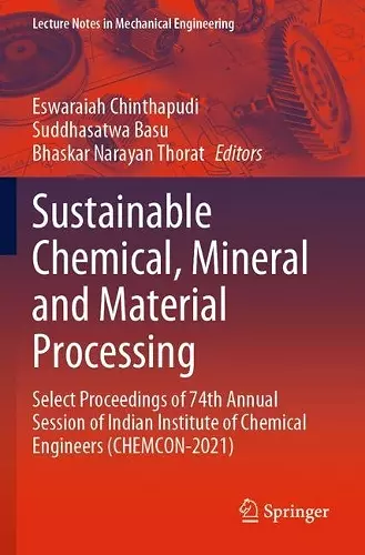 Sustainable Chemical, Mineral and Material Processing cover