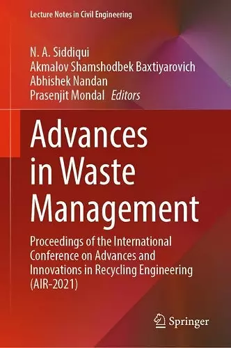 Advances in Waste Management cover