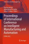 Proceedings of International Conference on Intelligent Manufacturing and Automation cover