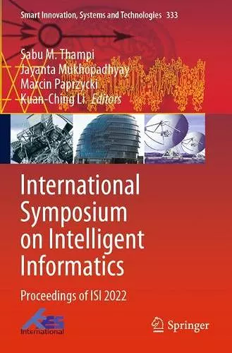 International Symposium on Intelligent Informatics cover