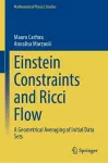 Einstein Constraints and Ricci Flow cover