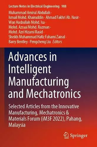 Advances in Intelligent Manufacturing and Mechatronics cover