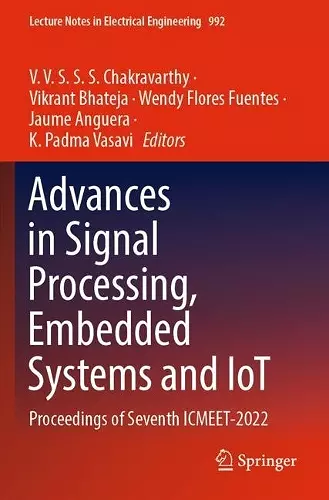 Advances in Signal Processing, Embedded Systems and IoT cover