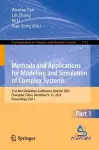 Methods and Applications for Modeling and Simulation of Complex Systems cover