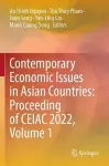 Contemporary Economic Issues in Asian Countries: Proceeding of CEIAC 2022, Volume 1 cover