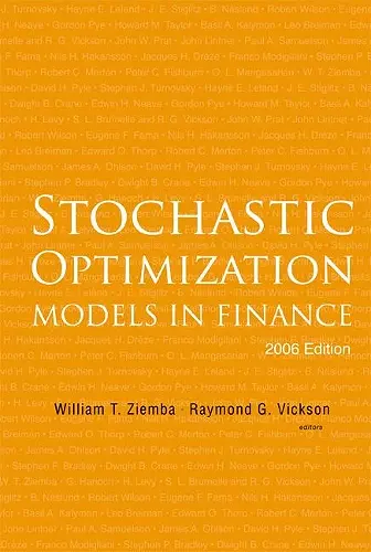 Stochastic Optimization Models In Finance (2006 Edition) cover