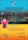 Electromagnetic Materials - Proceedings Of The International Conference On Materials For Advanced Technologies (Symposium P) cover