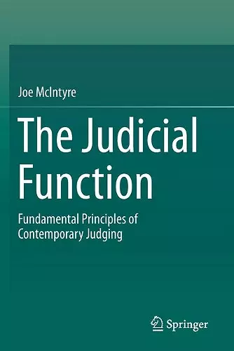 The Judicial Function cover