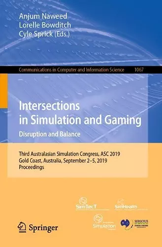 Intersections in Simulation and Gaming: Disruption and Balance cover