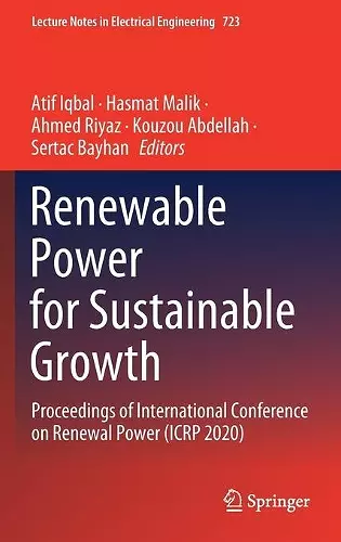 Renewable Power for Sustainable Growth cover