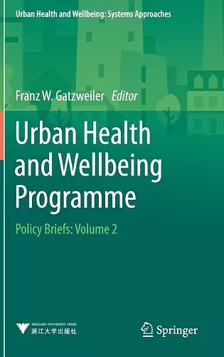 Urban Health and Wellbeing Programme cover