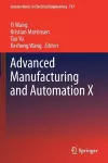 Advanced Manufacturing and Automation X cover