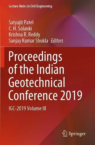 Proceedings of the Indian Geotechnical Conference 2019 cover