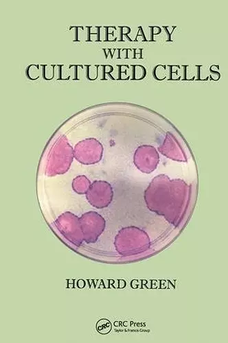 Therapy with Cultured Cells cover