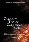 Quantum Theory Of Condensed Matter - Proceedings Of The 24th Solvay Conference On Physics cover