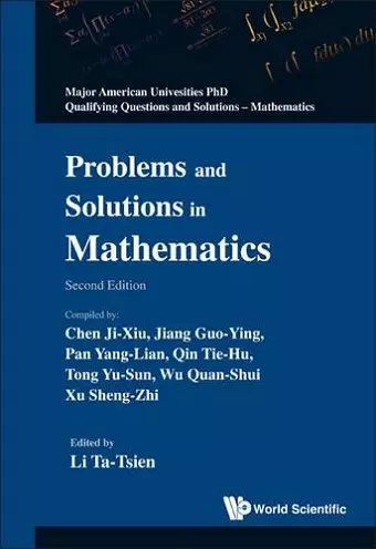 Problems And Solutions In Mathematics (2nd Edition) cover