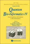 Quantum Bio-informatics Iv: From Quantum Information To Bio-informatics cover