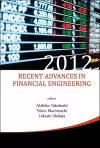 Recent Advances In Financial Engineering 2012 cover