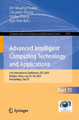 Advanced Intelligent Computing Technology and Applications cover