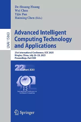 Advanced Intelligent Computing Technology and Applications cover
