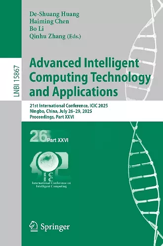 Advanced Intelligent Computing Technology and Applications cover