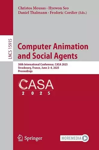 Computer Animation and Social Agents cover
