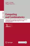 Computing and Combinatorics cover