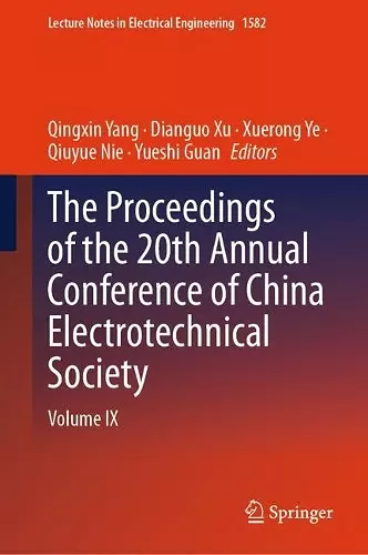 The Proceedings of the 20th Annual Conference of China Electrotechnical Society cover