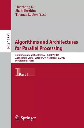 Algorithms and Architectures for Parallel Processing cover