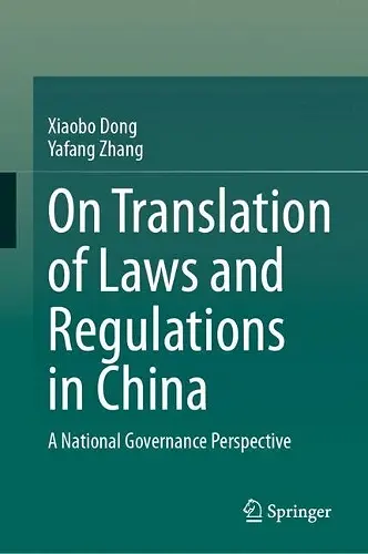 On Translation of Laws and Regulations in China cover