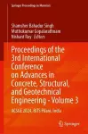 Proceedings of the 3rd International Conference on Advances in Concrete, Structural, and Geotechnical Engineering—Volume 3 cover