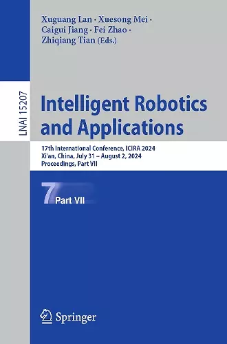 Intelligent Robotics and Applications cover