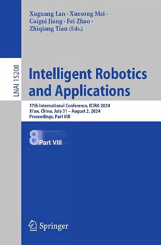 Intelligent Robotics and Applications cover
