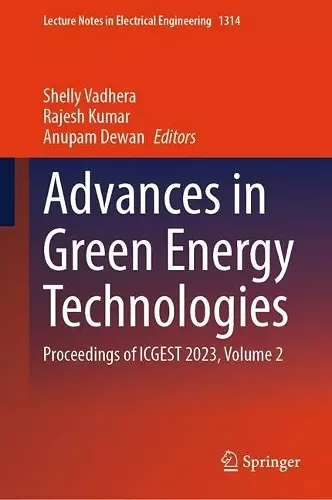 Advances in Green Energy Technologies cover