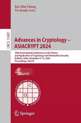 Advances in Cryptology – ASIACRYPT 2024 cover