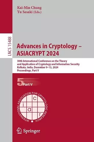 Advances in Cryptology – ASIACRYPT 2024 cover